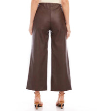 Karen Kane - Belen Vegan Faux Leather Cropped Pant