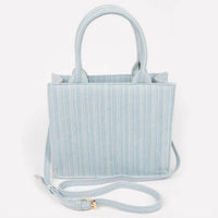 3Am By H&D Accessories - Women's Denim Handle Satchel Bag