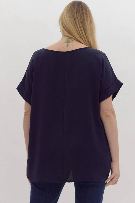Entro - Kera Short Sleeve Blouse - Plus