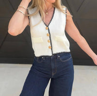 Mccolin - Button Front Statement Vest