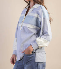 Very J - Color Block Oversize Pullover