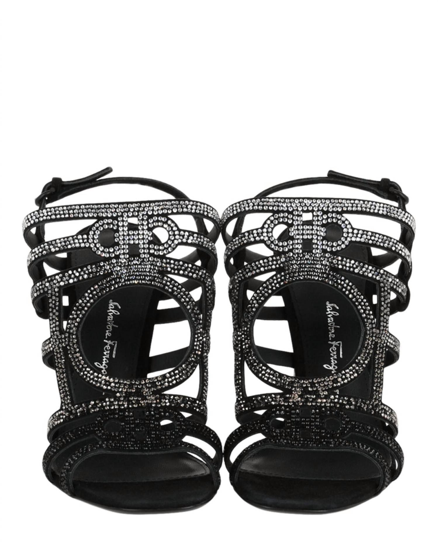 Salvatore Ferragamo - Women's Florenza Crystal-embellished Slingback Heel Sandals