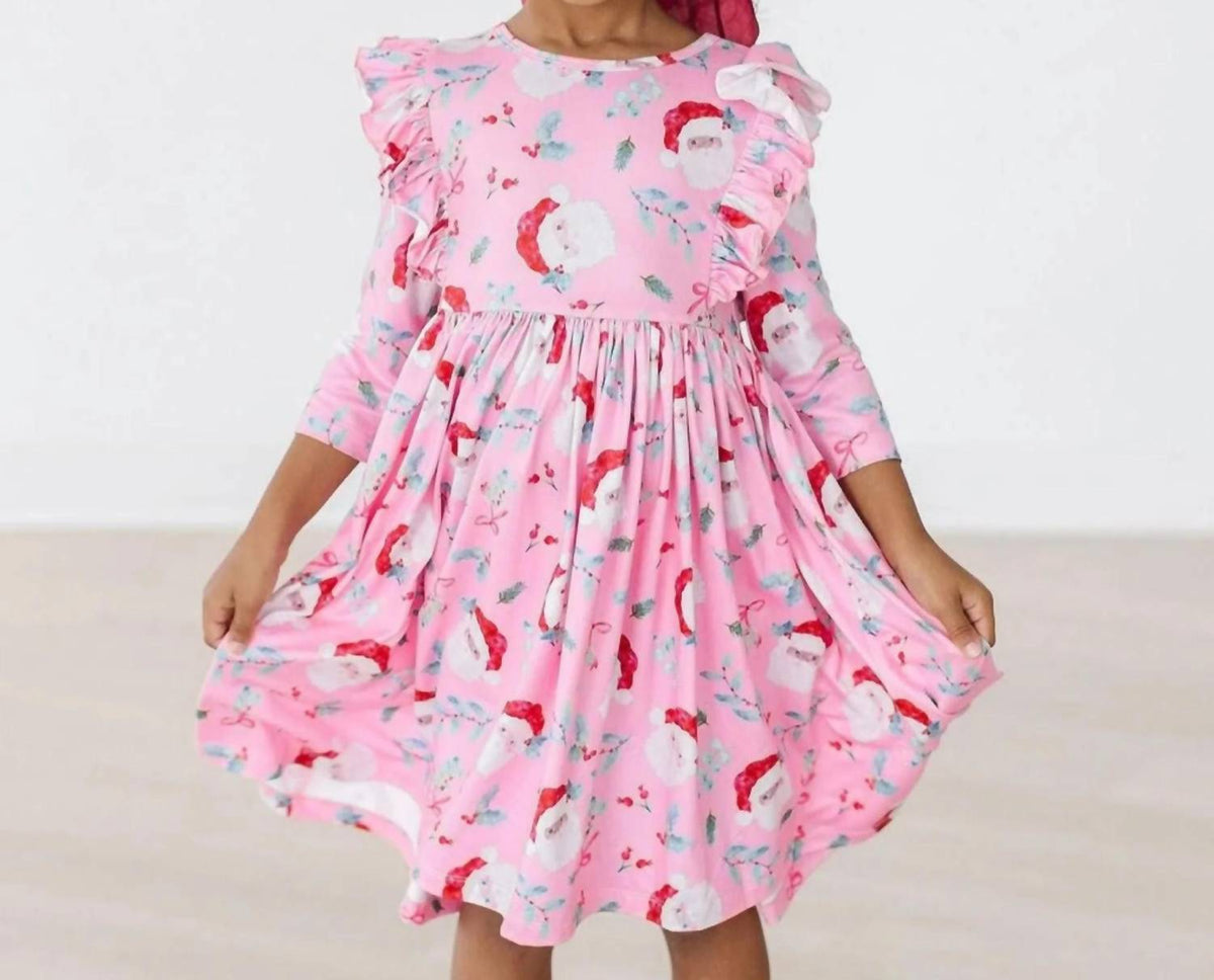 Mila & Rose - Three Quarter Sleeve Ruffle Twirl Dress
