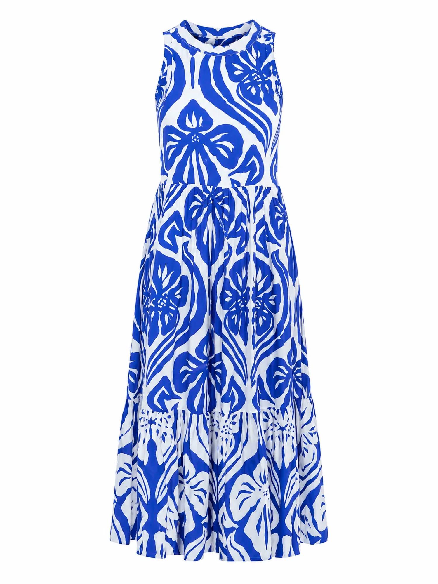 Tcec - Floral Frenzy Printed Midi Dress