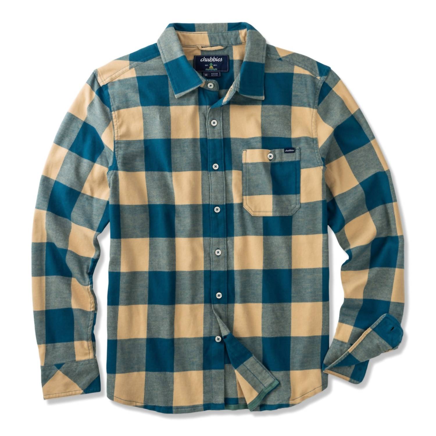 Chubbies - Men's The Dusk Before Dijon Plaid Long Sleeve Shirt