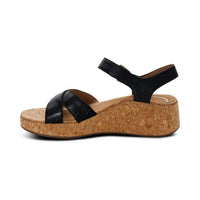 Aetrex - Women's Flora Adjustable Quarter Strap Wedge