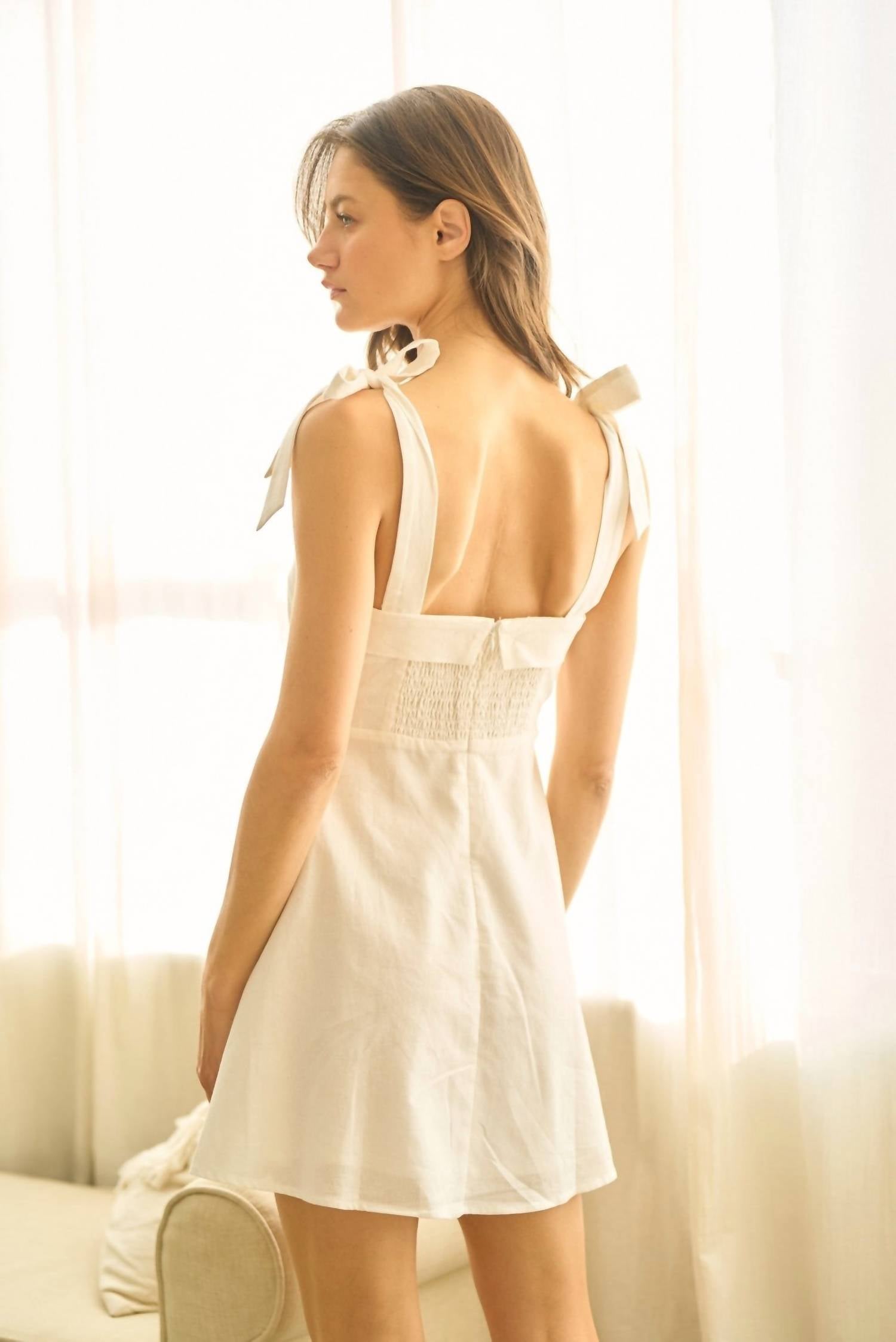 Lalavon - Blossom Stitch Mini Dress