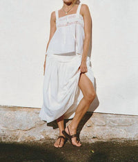 Ciao Lucia - Euri Embroidered Cotton Top