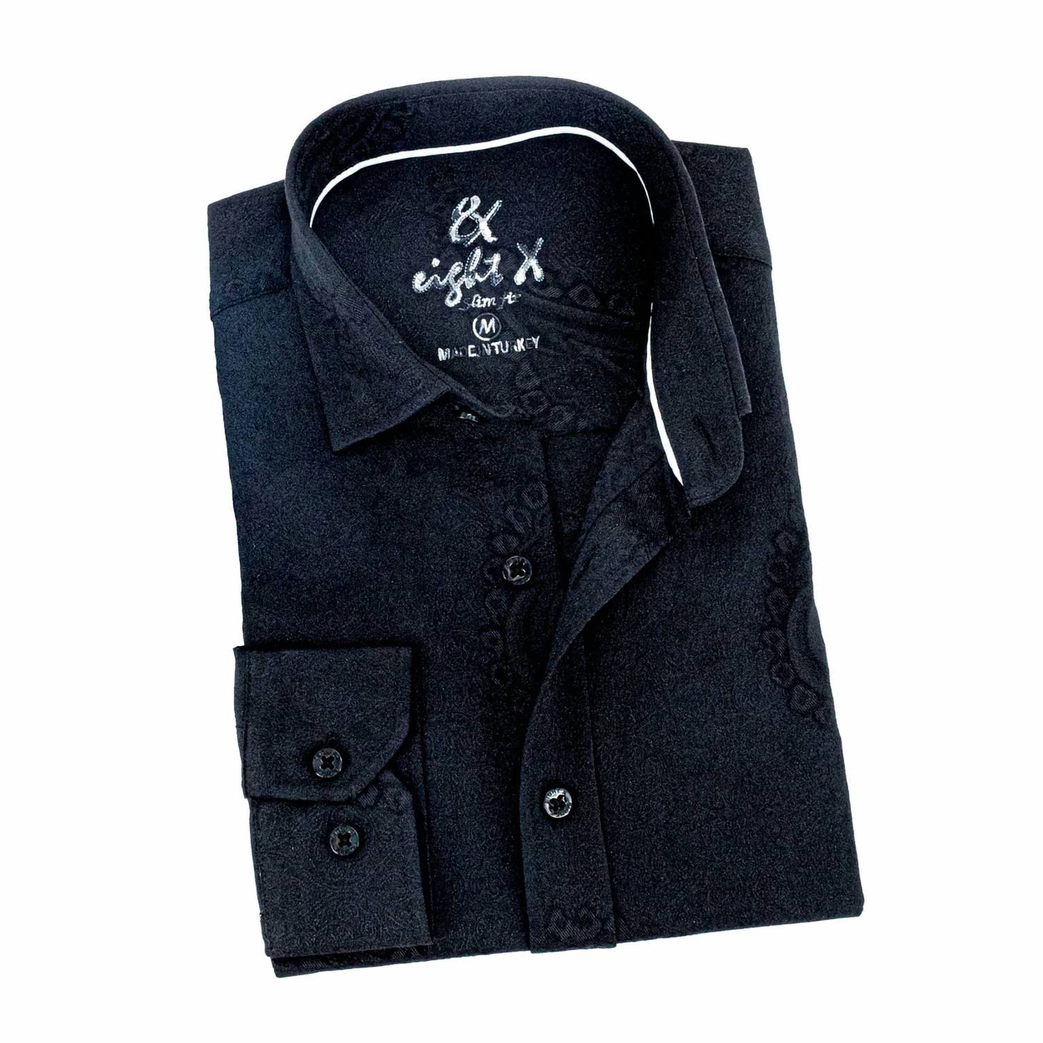 Eight X - Men's Big Paisley Jacquard Button Down Shirt