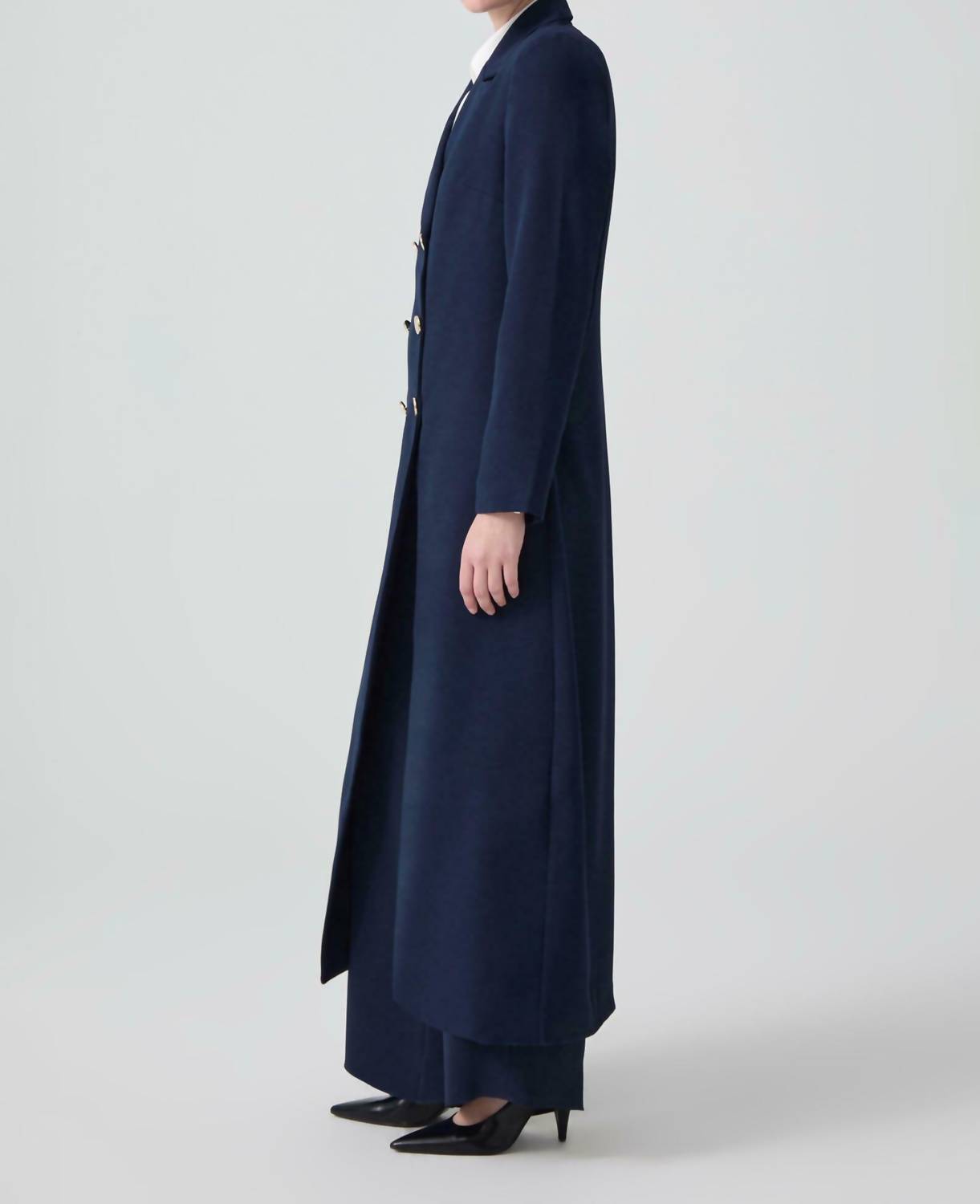 Touche Prive - Long Crepe Trench Coat