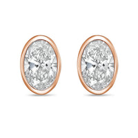 Diana M Jewels - Women's Oval Lab-grown Diamond Stud Earrings (4.00 Tcw) - Signature Plus