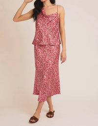 Gilli - Elsa Floral Satin Sleeveless Top