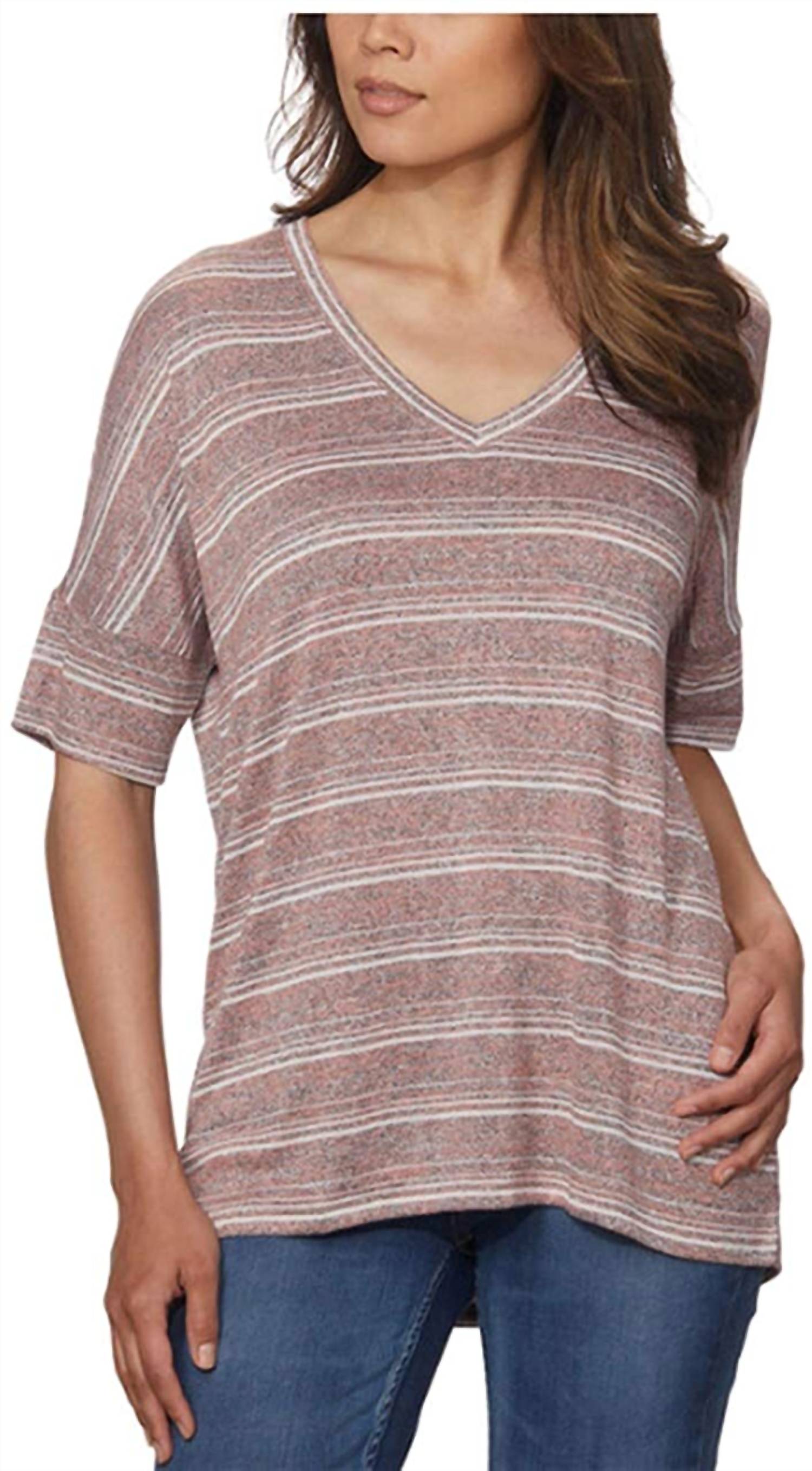 Calvin Klein - V Neck Knit Top