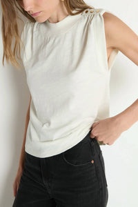 Nation Ltd - Mikka Buttoned Shoulder Tank
