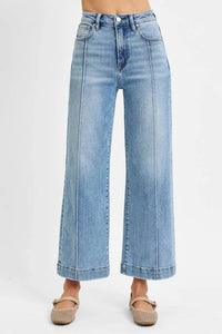 Risen - Front Seam Wide Leg Jeans