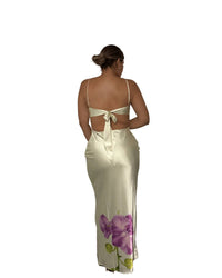 Lucy In The Sky - Mia Satin Floral Maxi Dress