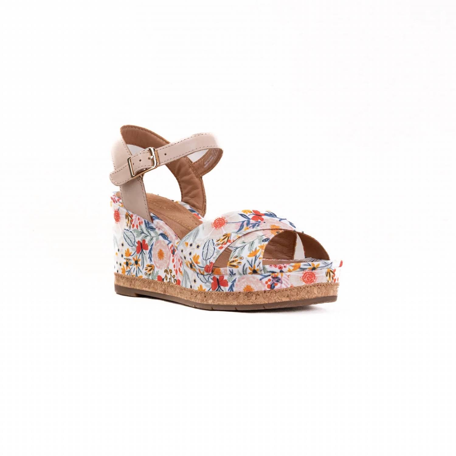 Clarks - Women's Chicly Floral Wedge Sandal