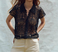 The Great. - Lattice Top With Cami