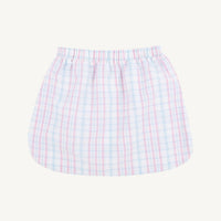 The Beaufort Bonnet Company Susanne Skirt in blue pink - kids' skirt - detail view