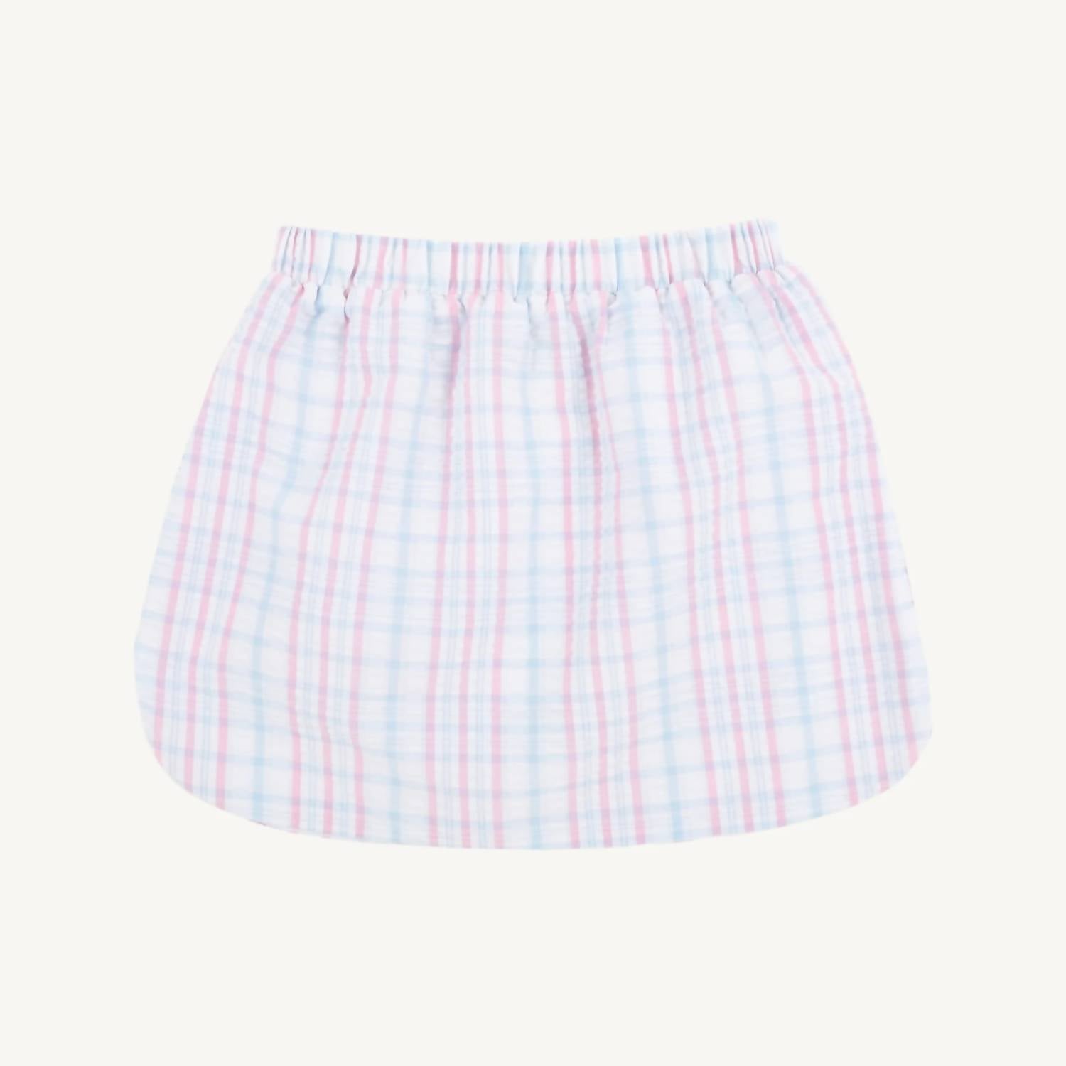 The Beaufort Bonnet Company Susanne Skirt in blue pink - kids' skirt - detail view