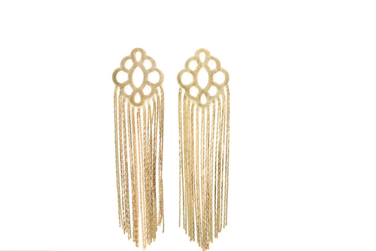 Avenue Chic - WOMEN'S FLOWER TASSEL EARRINGS