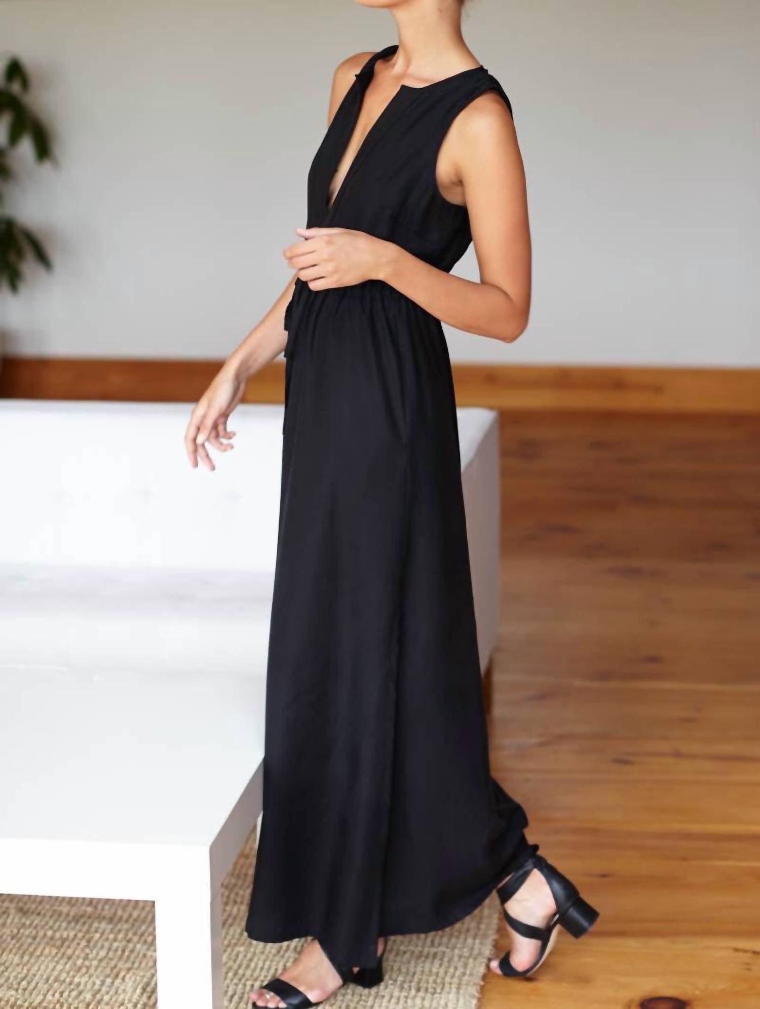 Emerson Fry - Women's Grecian Keyhole Dress