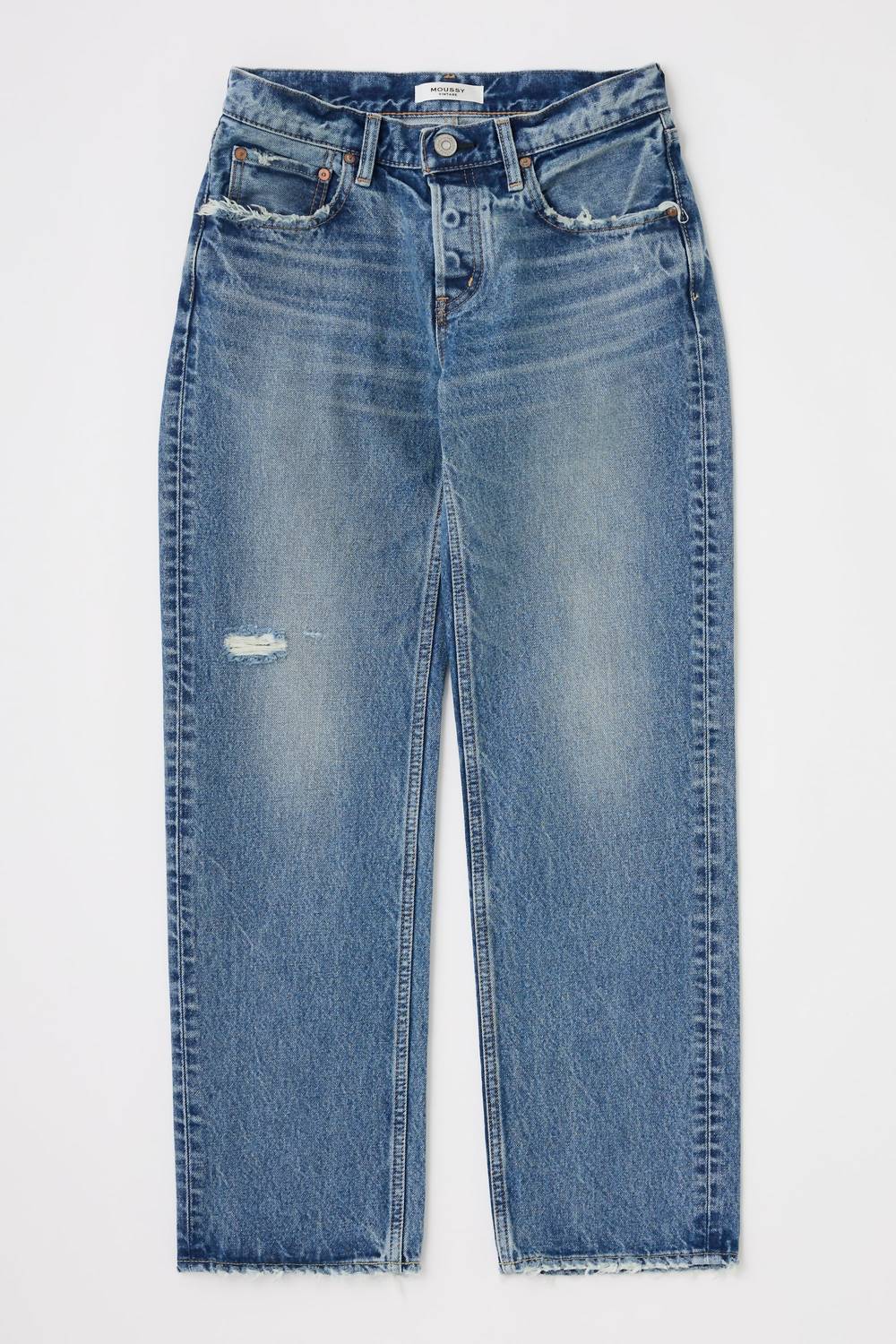 Moussy - Carlstadt Low-rise Straight Jeans