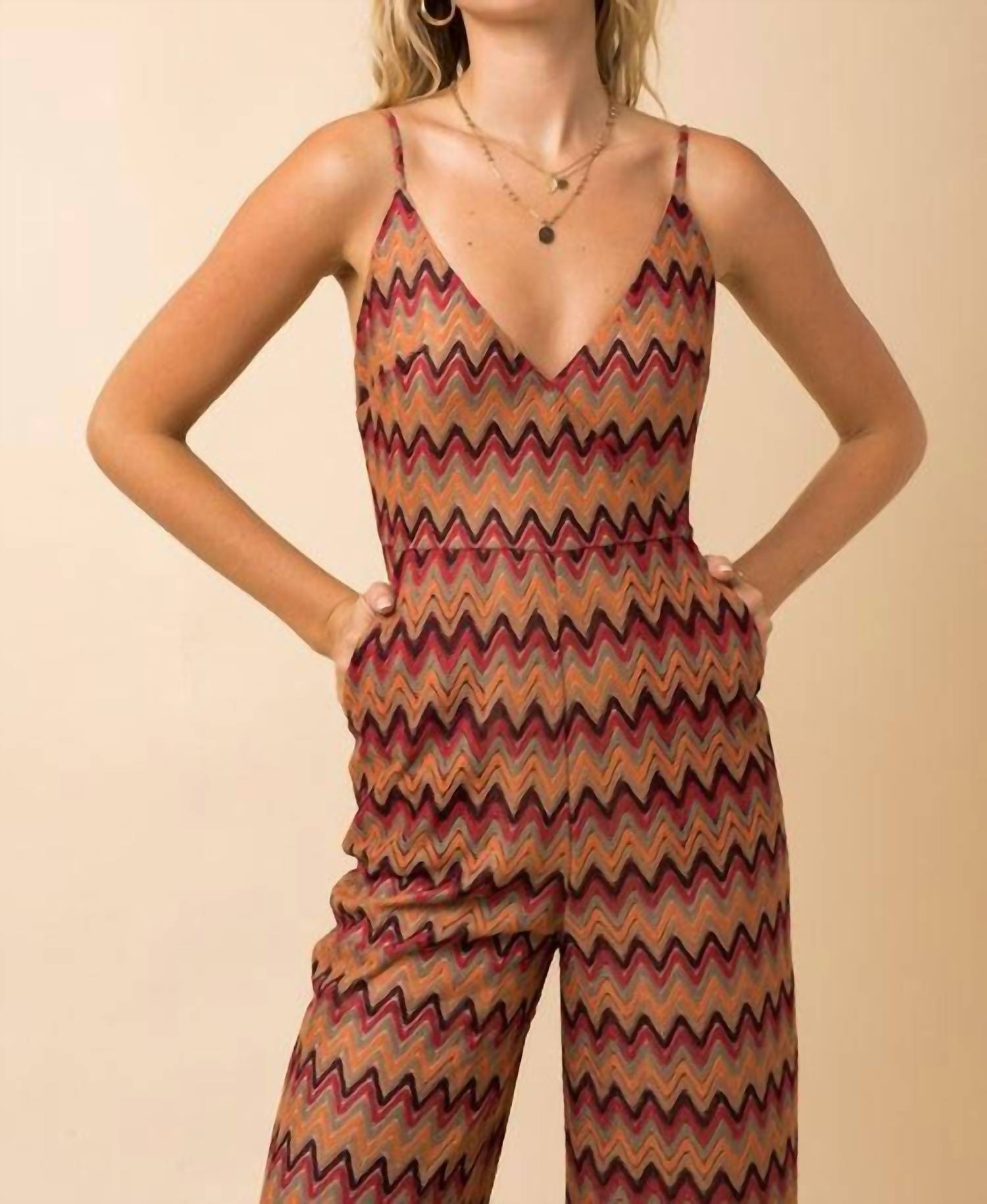 Crochet Chevron Jumpsuit