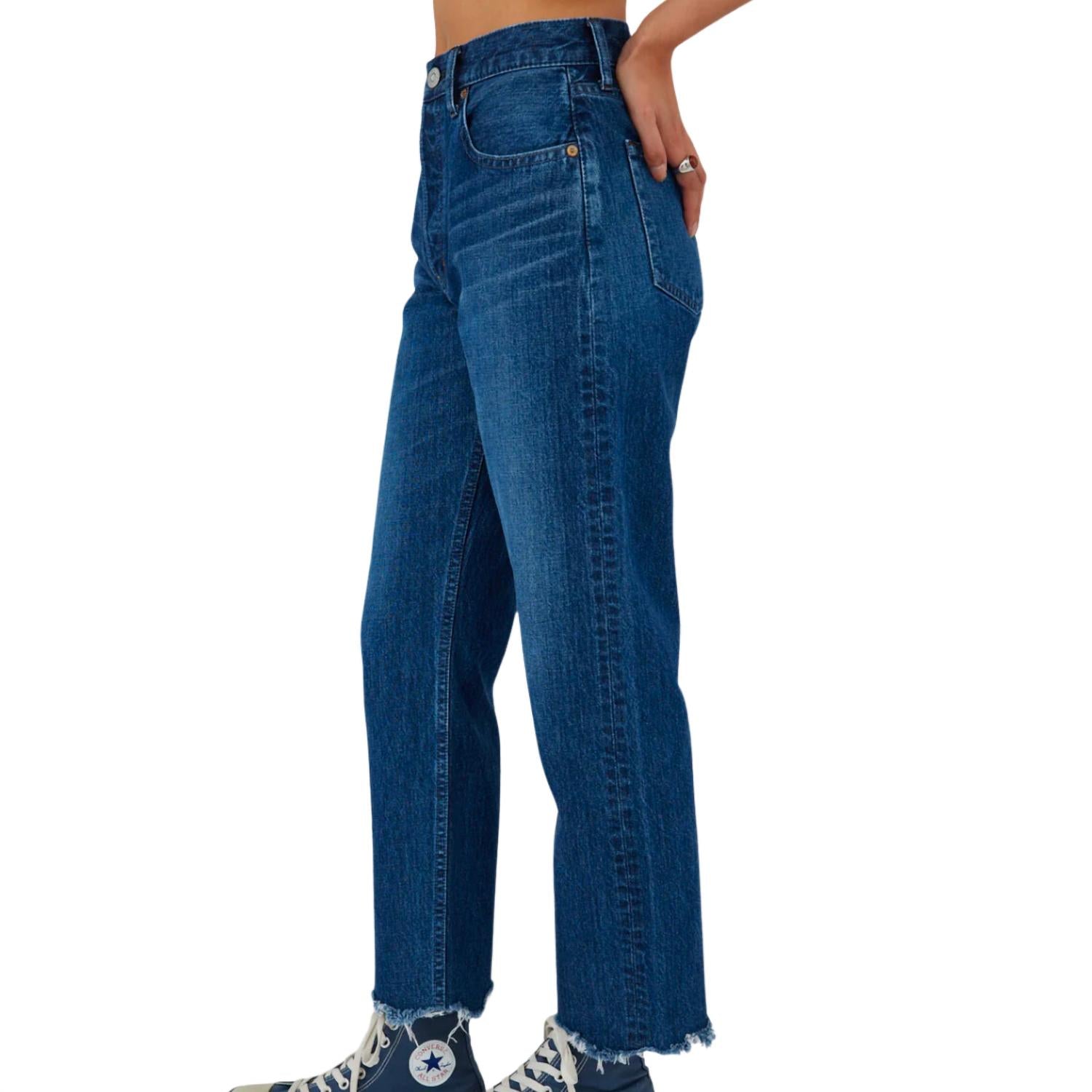 Moussy - Corcoran wide straight crop Jeans