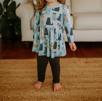 Kickee - Girls Long Sleeve Playtime Outfit Set