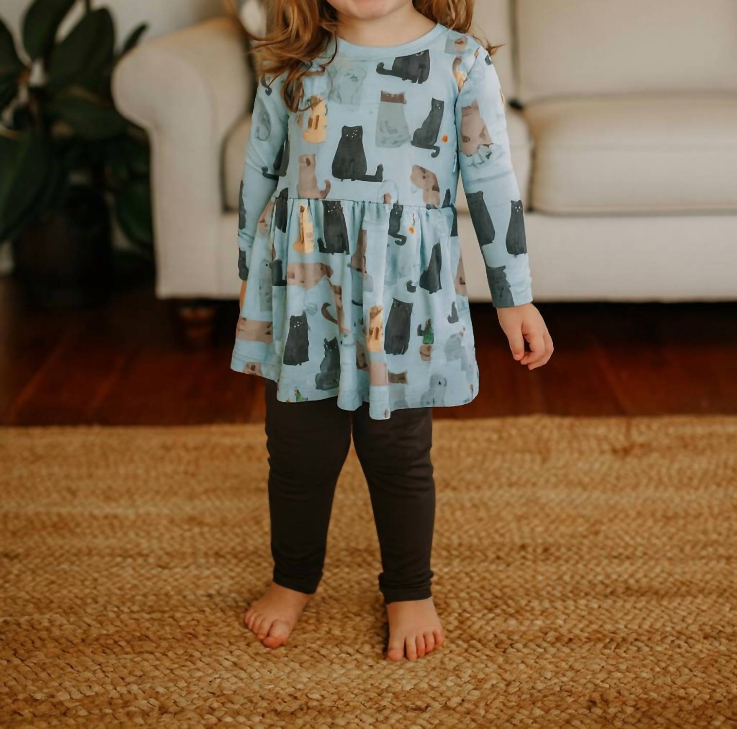 Kickee - Girls Long Sleeve Playtime Outfit Set