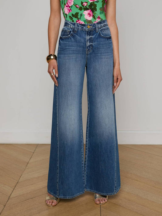 L'Agence - Beau Wide Leg Jeans