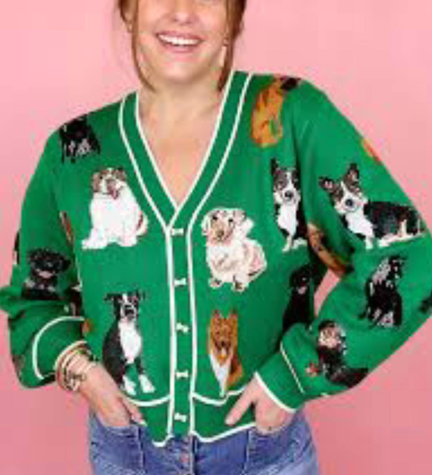 Queen Of Sparkles - Green dog