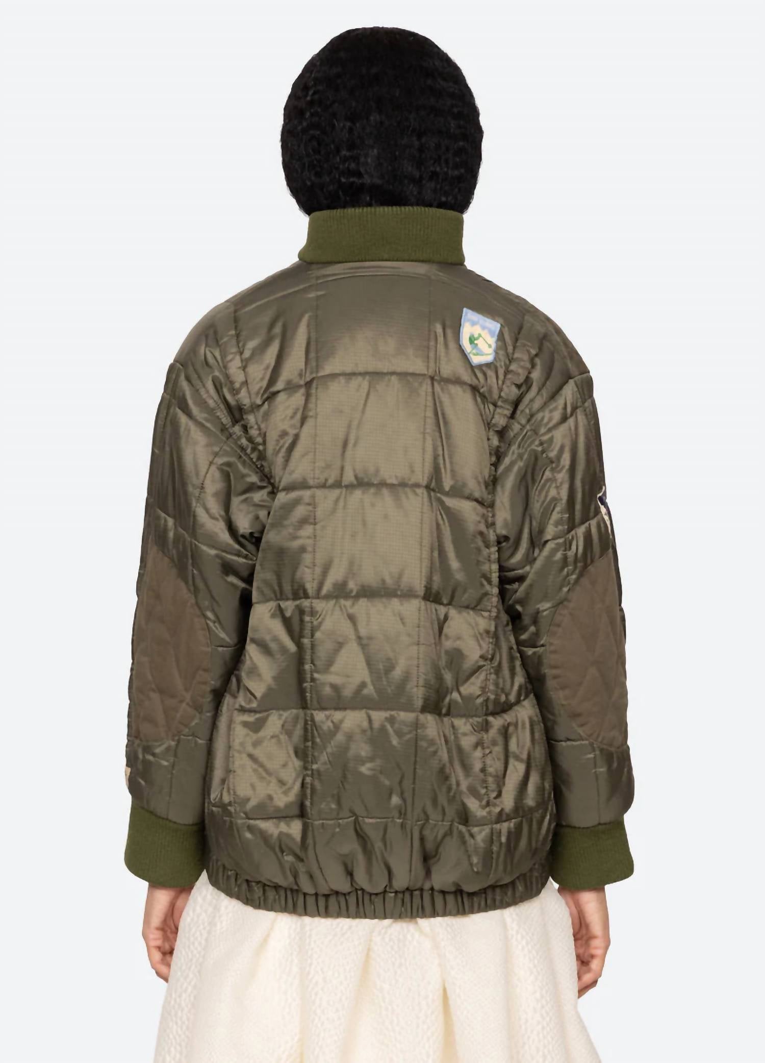 Sea - Eira Quilted Patched Puffer Jacket