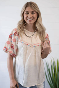 Umgee - Zia Western Embroidered Blouse