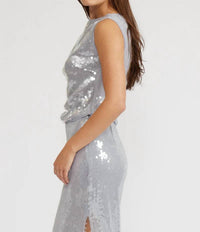 Lucy Paris - Michelle Sequins Sleeveless Top