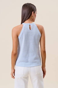 Able - Shell Embellished Halter Top