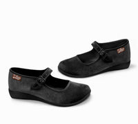 Hot Chocolate Design Women's Velvet Mary Jane Flat in espresso martini - women's flats