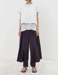 Meimeij - Open Back Short Sleeve Shirt