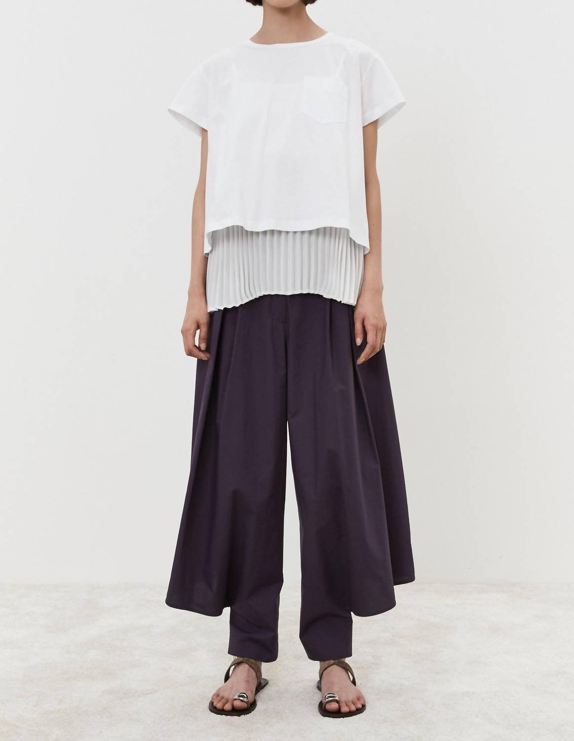 Meimeij - Open Back Short Sleeve Shirt