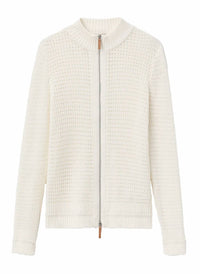 Lafayette 148 - Women's Open Knit Bomber Cardigan