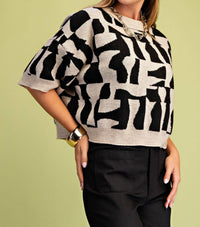 Gigio - Geometric Print Sweater
