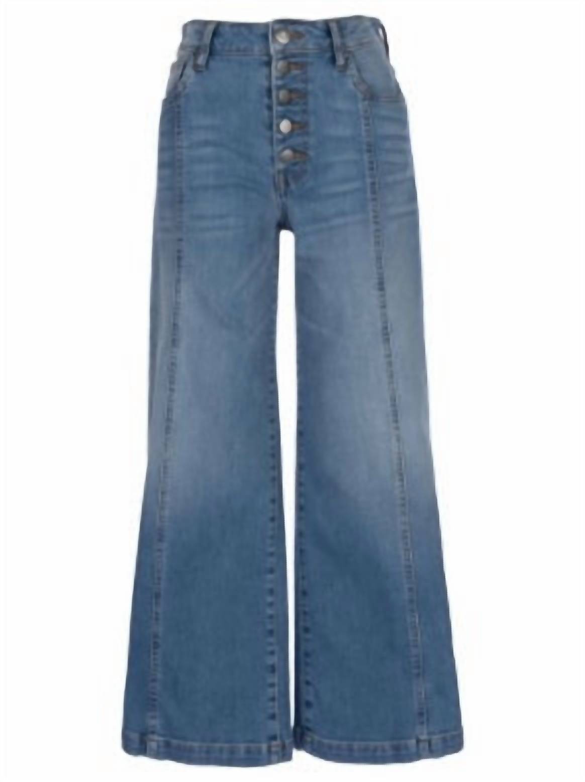 Kut From The Kloth - Women's Meg High Rise Wide Leg Front Princess Seam Jean