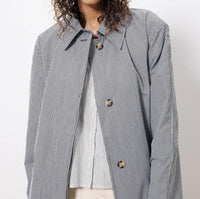 Frnch - Nelcy Pinstripe Trench Coat