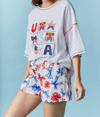 Peach Love - American Teddy Tee