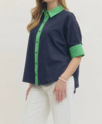 Entro - Solid Short Sleeve Top
