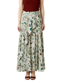 Ulla Johnson Georgina Maxi Skirt in botanical mist - women's skirt