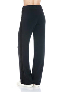 ariella Straight Leg Pants W/ Contrast in black - women's pants - view 4