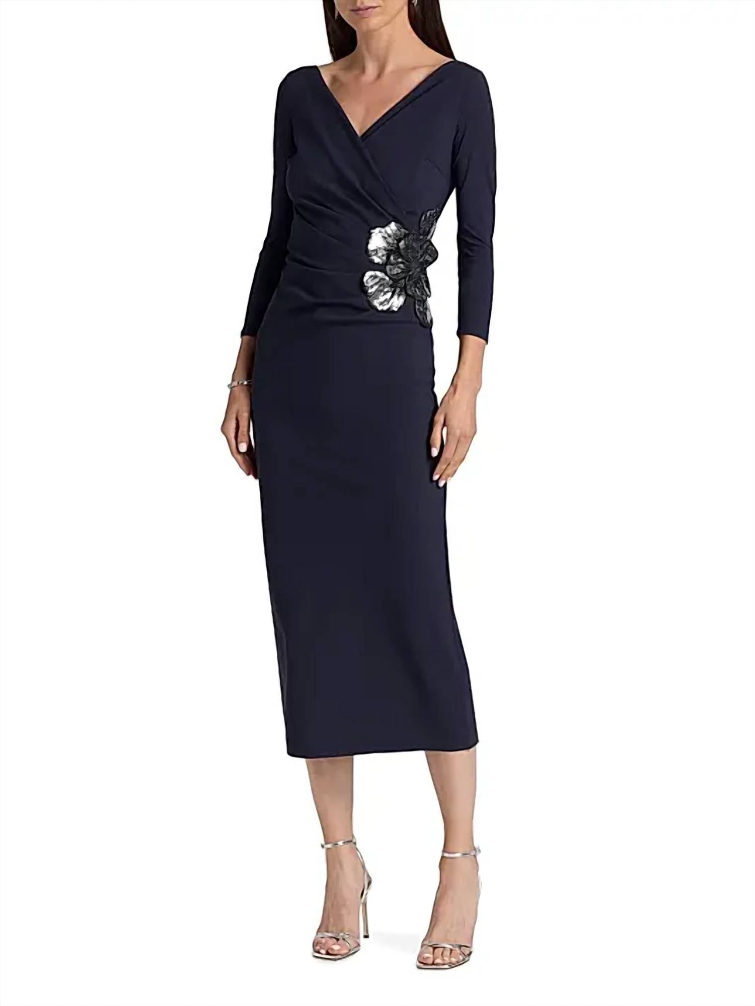 Chiara Boni - Onori Sequined Floral Cocktail Dress