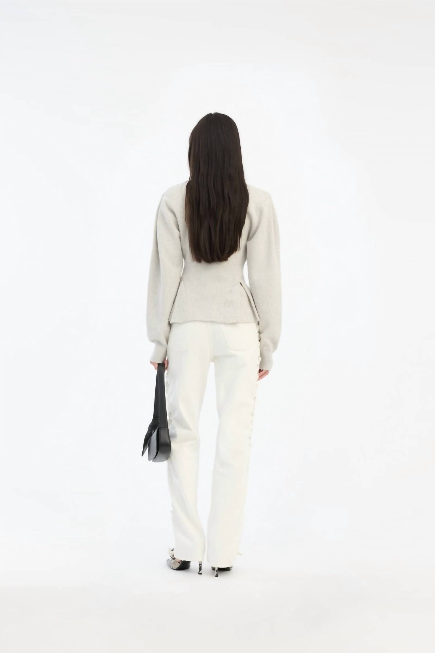 Rotate - Peplum Knit Cardigan